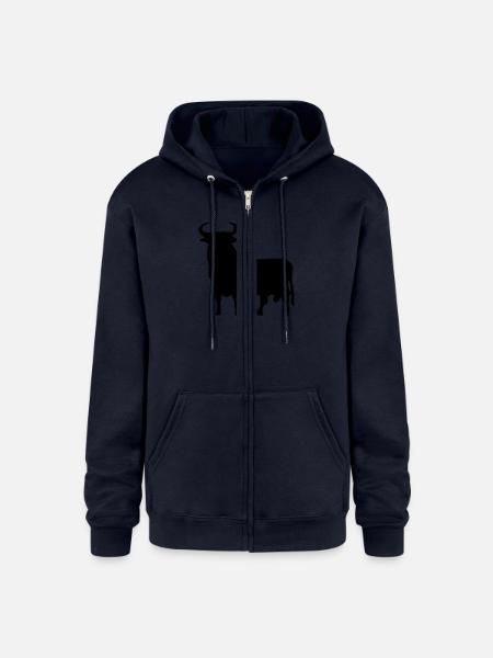 Spanish Bull - Champion Unisex Full Zip Hoodie - navy