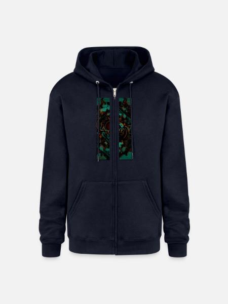 LOYALTY - Champion Unisex Full Zip Hoodie - navy