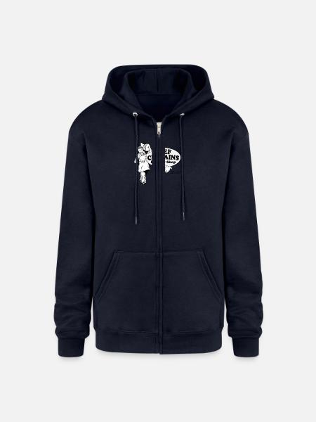 Beef Curtains Butcher Shop - Champion Unisex Full Zip Hoodie - navy