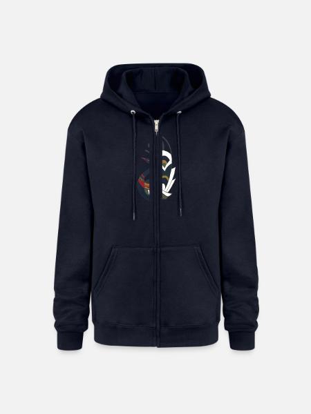 Peacock - Champion Unisex Full Zip Hoodie - navy