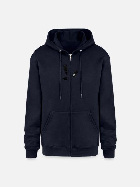 Raven landing - Champion Unisex Full Zip Hoodie - navy