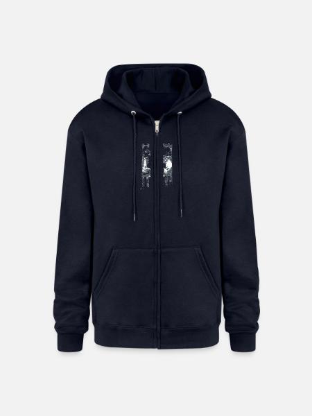 FEAR - Champion Unisex Full Zip Hoodie - navy