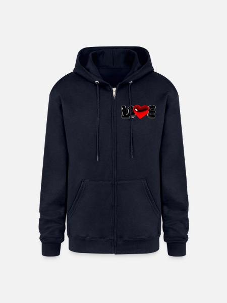 Love Bubble - Champion Unisex Full Zip Hoodie - navy