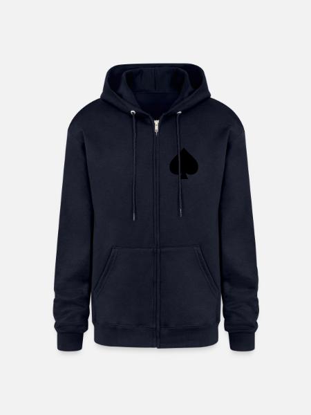 Spade - Champion Unisex Full Zip Hoodie - navy