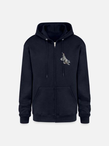 F22-Raptor - Champion Unisex Full Zip Hoodie - navy