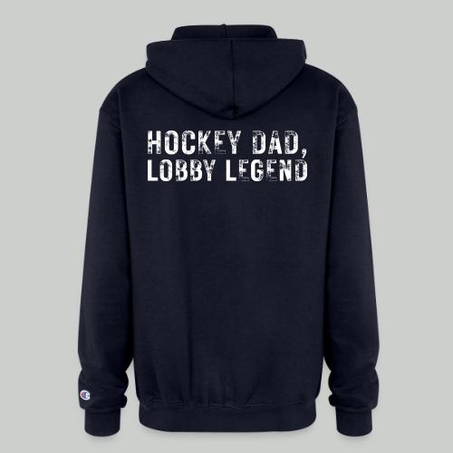 HOCKEY DAD, LOBBY LEGEND - Champion Unisex Full Zip Hoodie