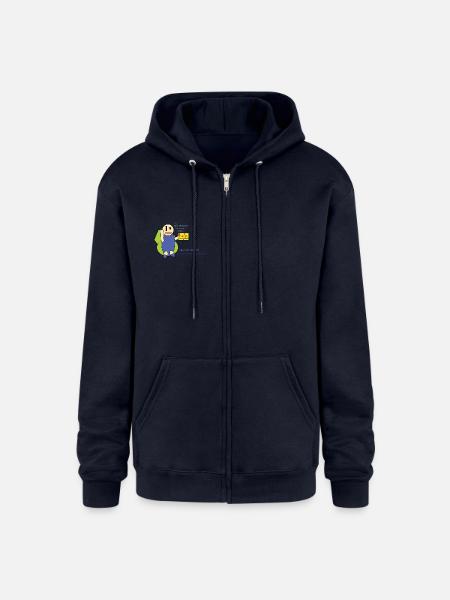 Help or Content? - Champion Unisex Full Zip Hoodie - navy