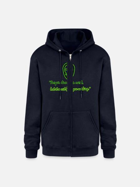 Motivational Quotes - Champion Unisex Full Zip Hoodie - navy