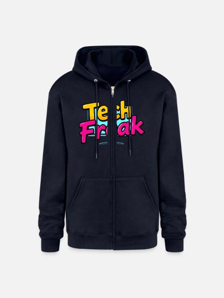 Tech Freak - Champion Unisex Full Zip Hoodie - navy