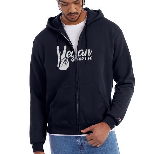 Vegan for life - Champion Unisex Full Zip Hoodie