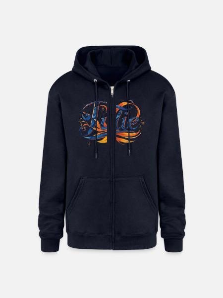 Julie - Champion Unisex Full Zip Hoodie - navy