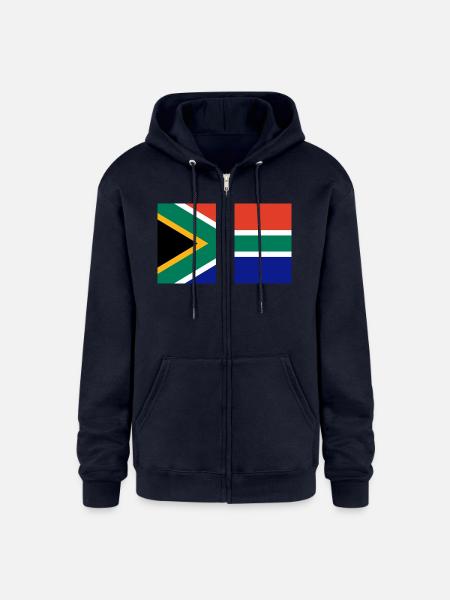 South Africa - Champion Unisex Full Zip Hoodie - navy