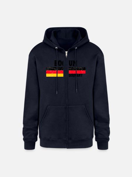 Bochum Germany - Champion Unisex Full Zip Hoodie - navy