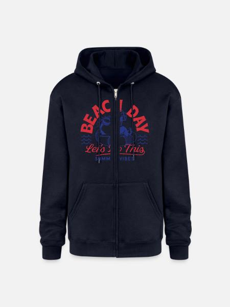 Minions Phil Beach Day Summer Vibes - Champion Unisex Full Zip Hoodie - navy
