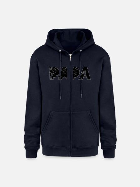 Golf Papa - Champion Unisex Full Zip Hoodie - navy