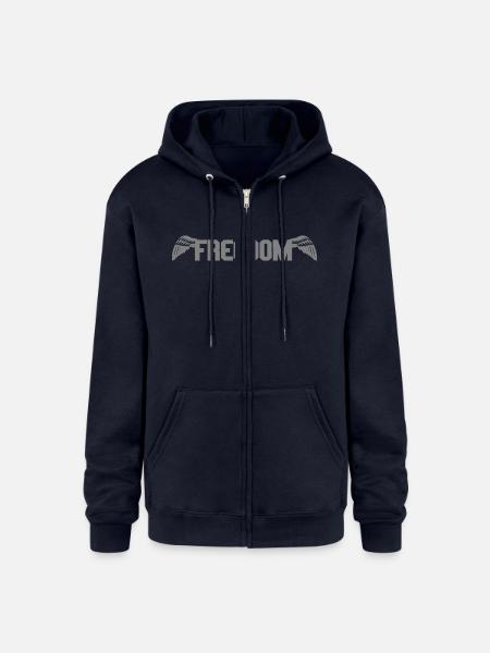 Freedom-Mono - Champion Unisex Full Zip Hoodie - navy
