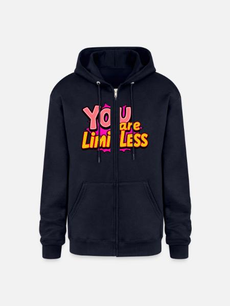 You Are Limitless - Champion Unisex Full Zip Hoodie - navy