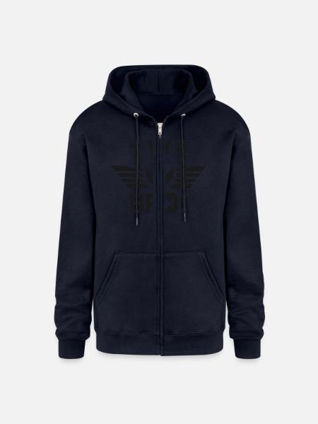 1v1 Bro - Champion Unisex Full Zip Hoodie - navy