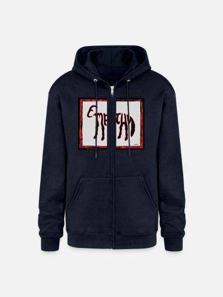 Empathy - Champion Unisex Full Zip Hoodie - navy