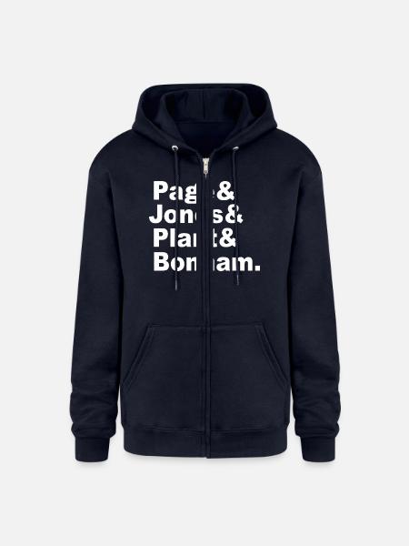 PAGE JONES PLANT BONHAM - Champion Unisex Full Zip Hoodie - navy