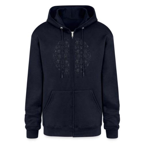 Santa's Festive Wheel T-Shirt - Champion Unisex Full Zip Hoodie