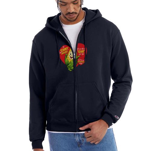 Corny Valentine T-Shirt - Champion Unisex Full Zip Hoodie