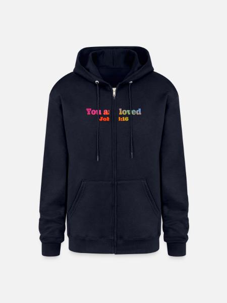 John - Champion Unisex Full Zip Hoodie - navy