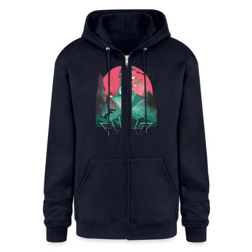 Mr. Fastfinger Flight Mode (WH) - Champion Unisex Full Zip Hoodie