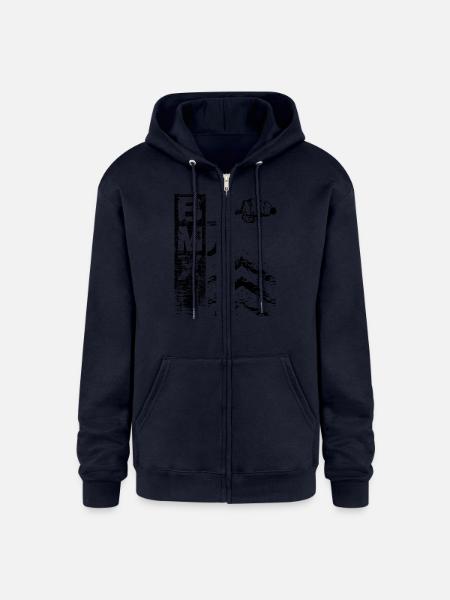 Behind Bmx Bars - Champion Unisex Full Zip Hoodie - navy