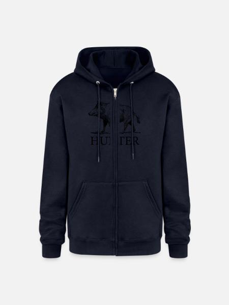 Hog Hunter - Champion Unisex Full Zip Hoodie - navy