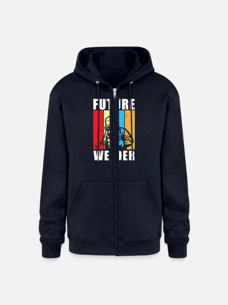 FUTURE WELDER - Champion Unisex Full Zip Hoodie - navy
