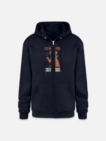 Be Mindful - Champion Unisex Full Zip Hoodie - navy