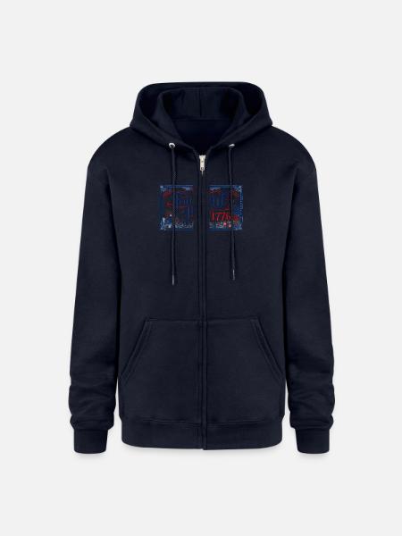 fourth of july - Champion Unisex Full Zip Hoodie - navy