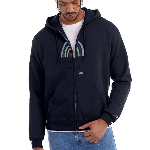 Rainbow Mama Shirt Pregnancy Announce - Champion Unisex Full Zip Hoodie