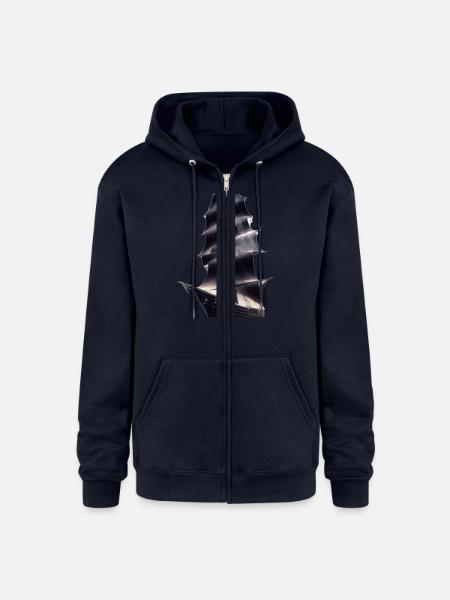 Sailing away - Champion Unisex Full Zip Hoodie - navy