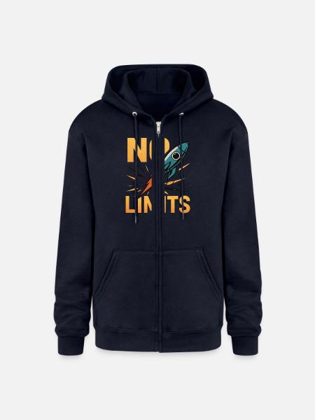 No Limits - Champion Unisex Full Zip Hoodie - navy