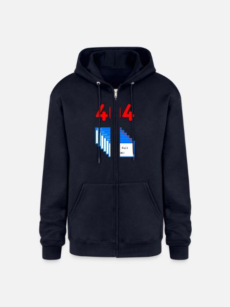 Error Sign - Champion Unisex Full Zip Hoodie - navy
