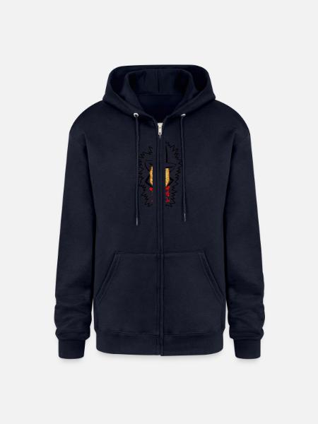 Slim Chipley - Champion Unisex Full Zip Hoodie - navy