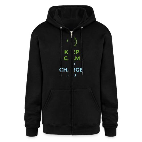 Keep calm and charge on - Champion Unisex Full Zip Hoodie