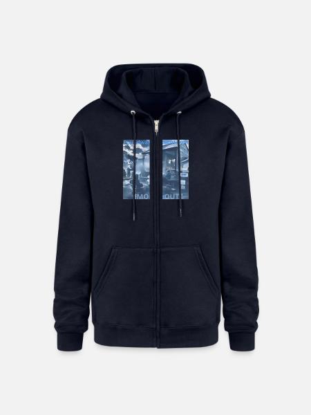 Smoked Out - Champion Unisex Full Zip Hoodie - navy