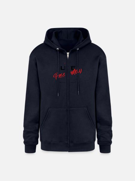 Live Passionately - Champion Unisex Full Zip Hoodie - navy