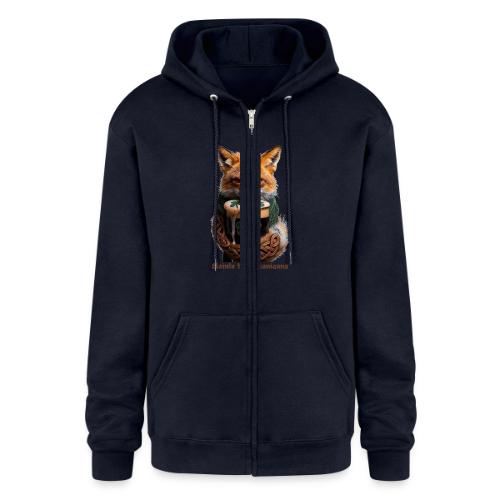 Sly Emerald Fox Toast T-Shirt - Champion Unisex Full Zip Hoodie