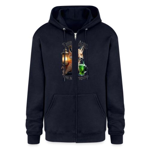 Emerald Alibi Fox Graphic Tee - Champion Unisex Full Zip Hoodie