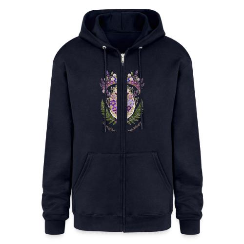 Spring Meadow Crown Tee, Cottagecore Renewal Gift - Champion Unisex Full Zip Hoodie