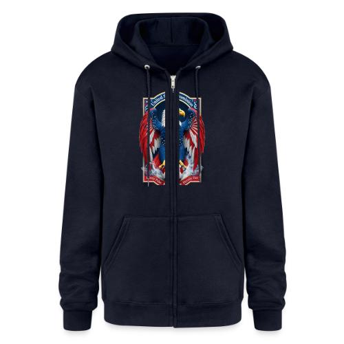 USA Eagle Emblem T Shirt, USA Soccer Pride Gift - Champion Unisex Full Zip Hoodie