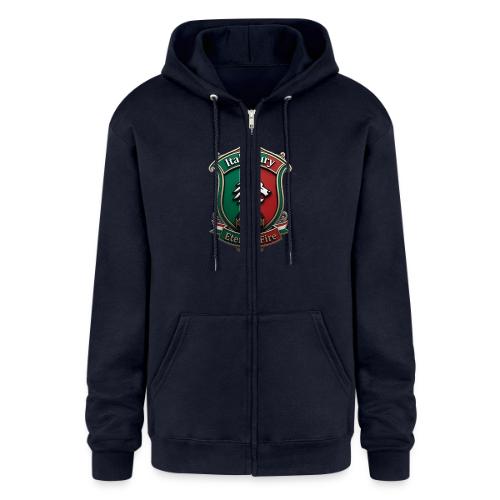 Italy heritage Wolf Fury Tee, Pride Badge Gift - Champion Unisex Full Zip Hoodie