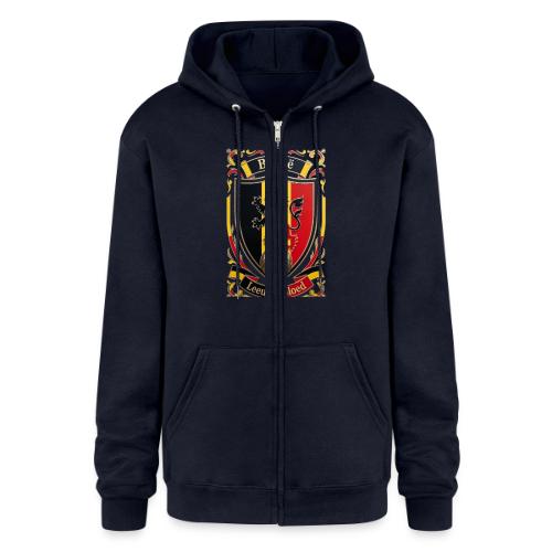 Belgium Lion Crest T-Shirt, Belgian Flag Gift - Champion Unisex Full Zip Hoodie