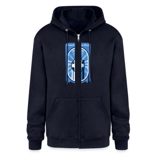 Manchester is Blue Soccer City T Shirt, Apparel - Champion Unisex Full Zip Hoodie