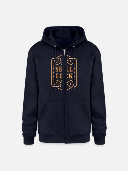 Skill & Luck - Champion Unisex Full Zip Hoodie - navy