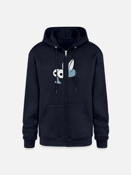 Cartoon mosquito - Champion Unisex Full Zip Hoodie - navy